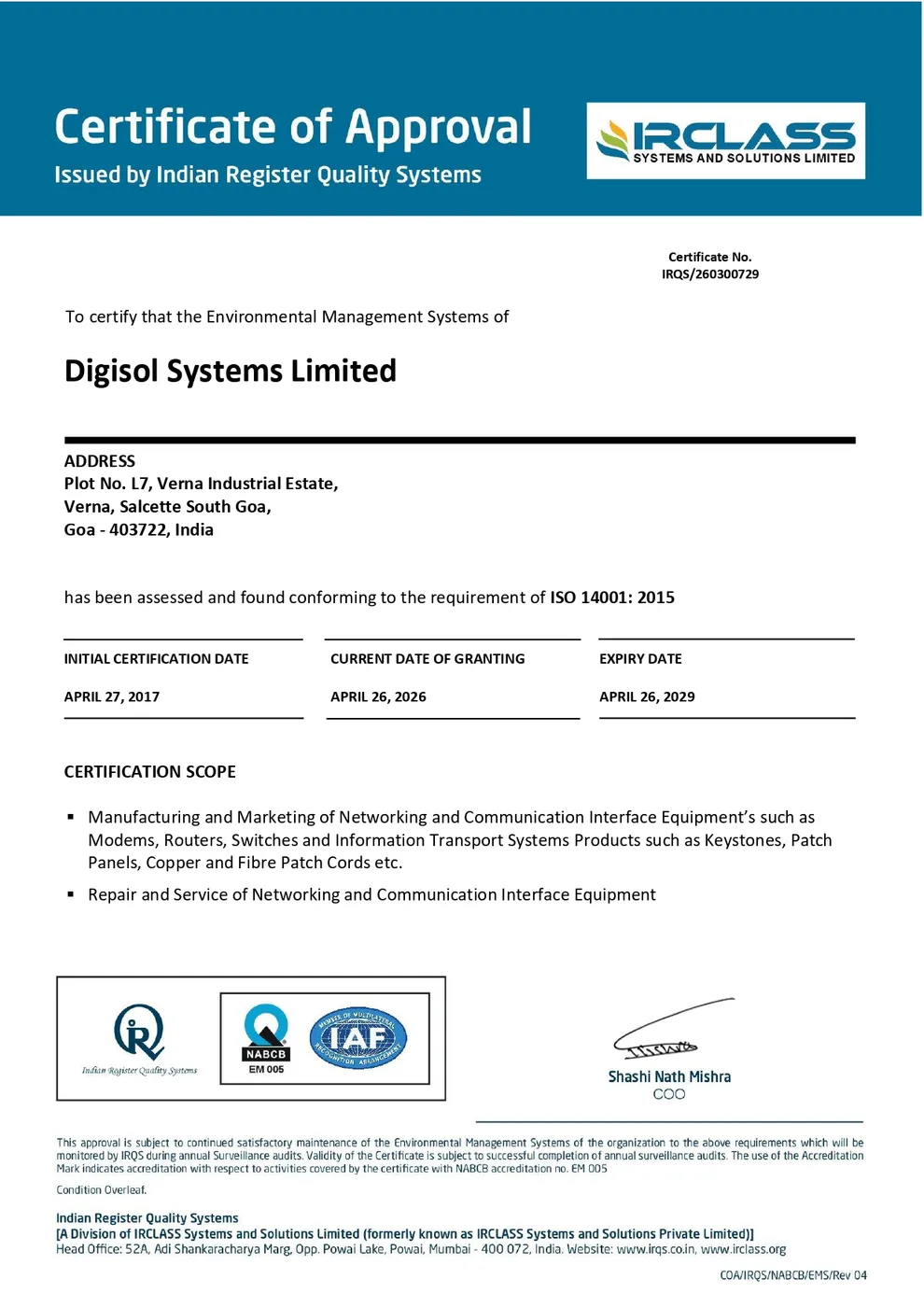 ISO 14001:2018