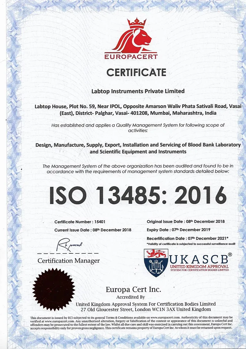 ISO 13485: 2016