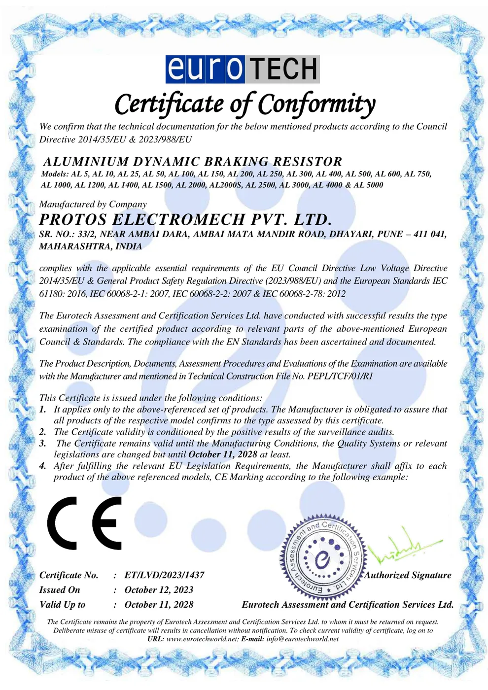 CE certification
