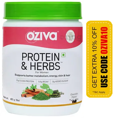 Oziva Protein & Herbs for Women Chocolate