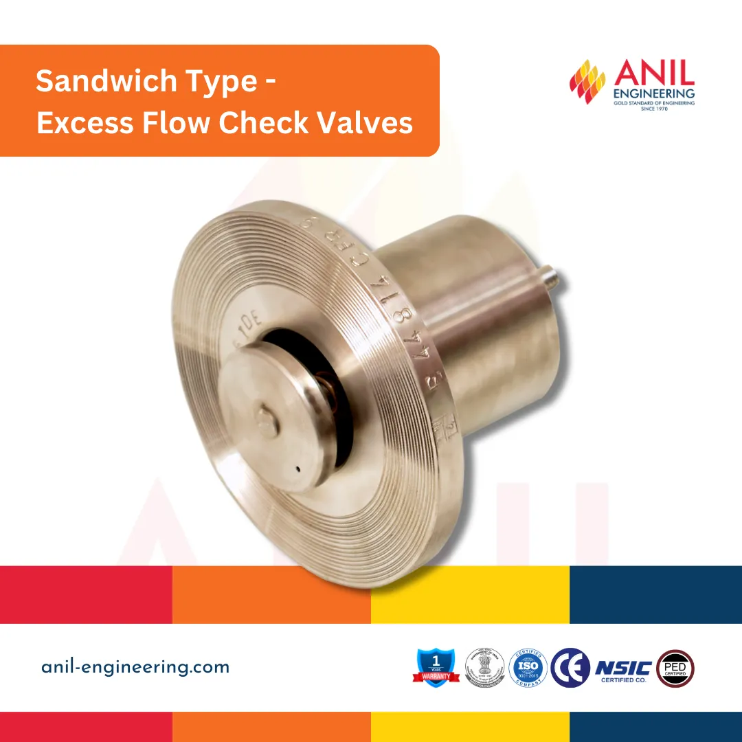 Sandwich Wafer type Excess Flow Check Valves