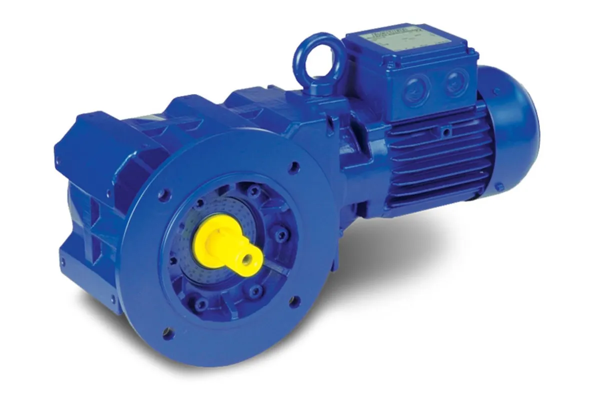 Bevel geared motor