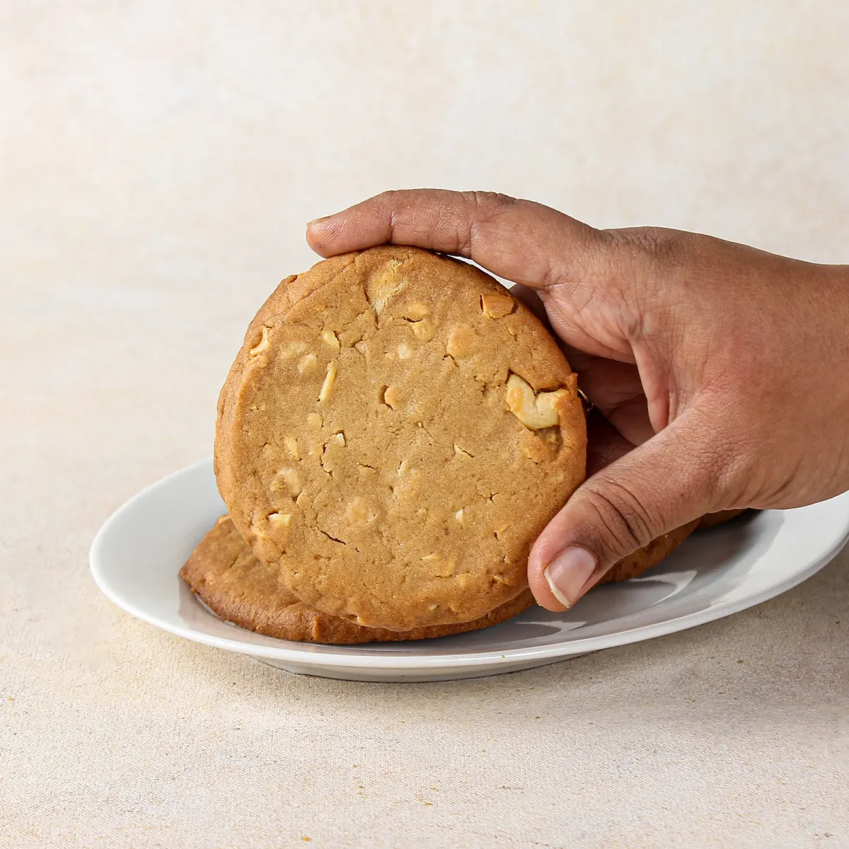Caramel Cashew Cookies - Soft & Chewy view 2