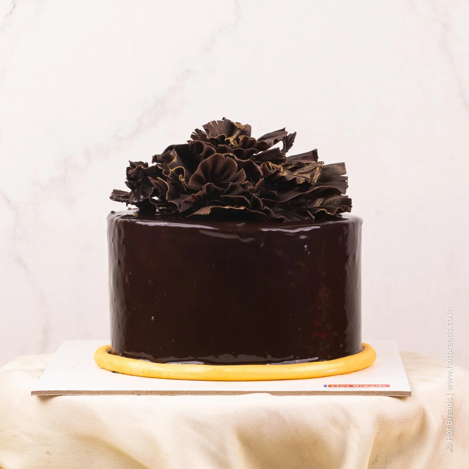 Chocolate Truffle Cake (Premium Exotic Tower Cake with Topper) view 3
