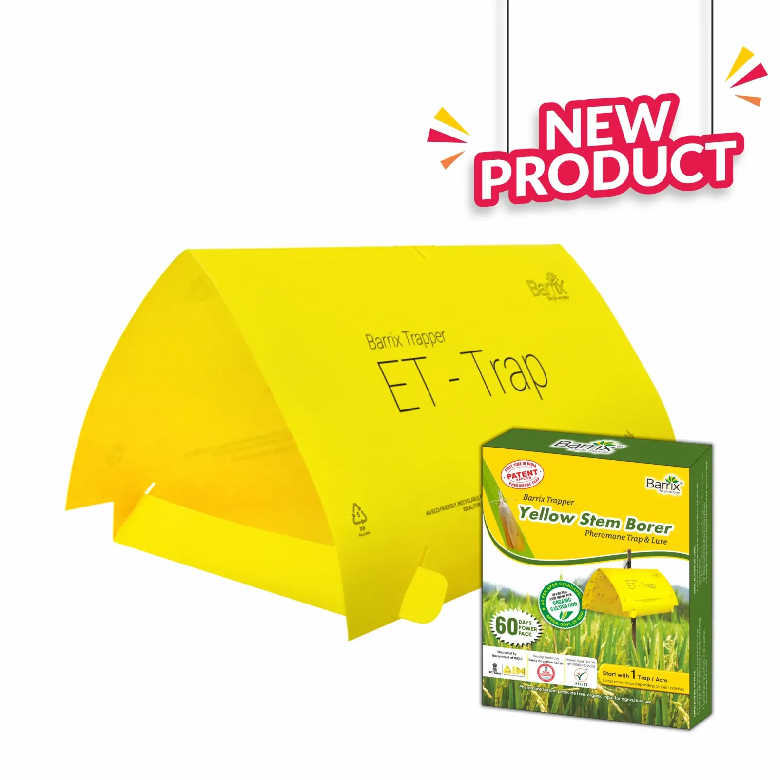 Barrix Trapper Yellow Stem Borer Pheromone Trap & Lure