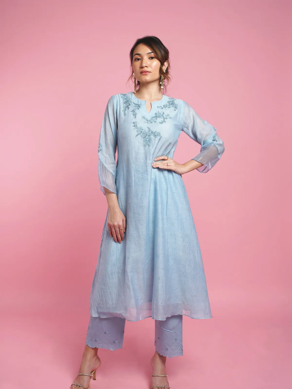 Phool A-line Kurta view 2