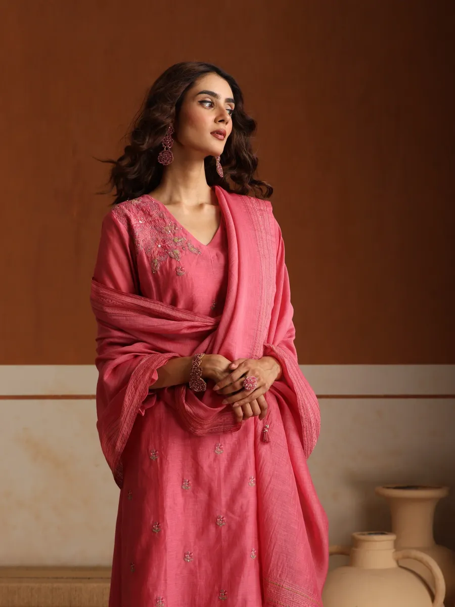 Rose Suit Set - Pink view 2