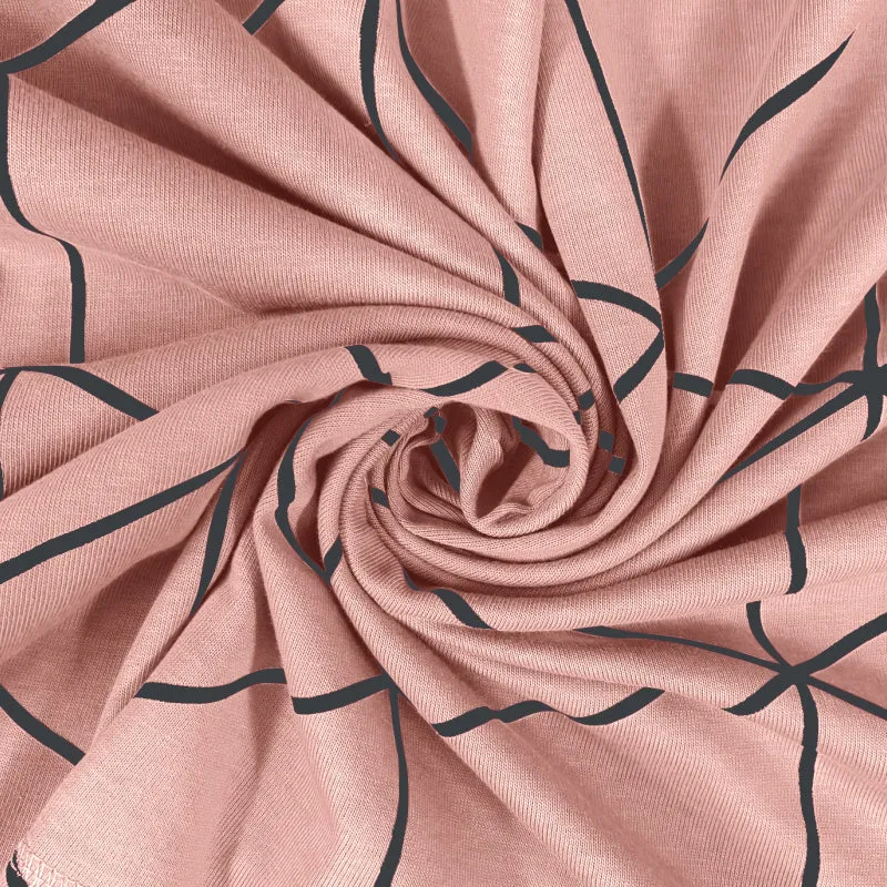 King Size Cotton Bedsheet Solid Salmon Pink view 4