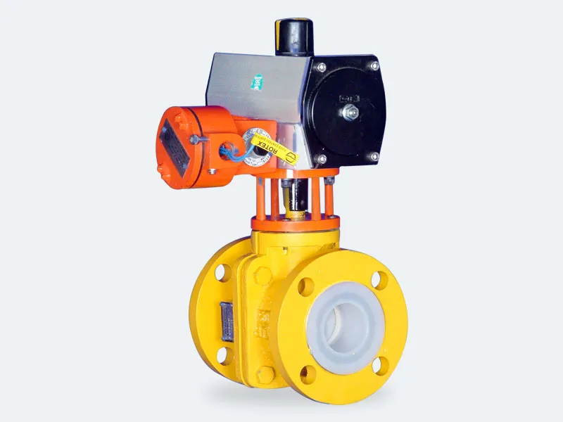 PTFE / FEP / PFA Lined Control Valves