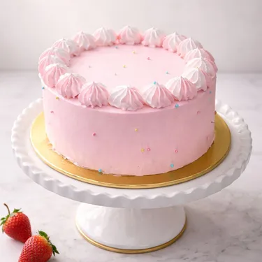 Strawberry Pink Celebration Cake