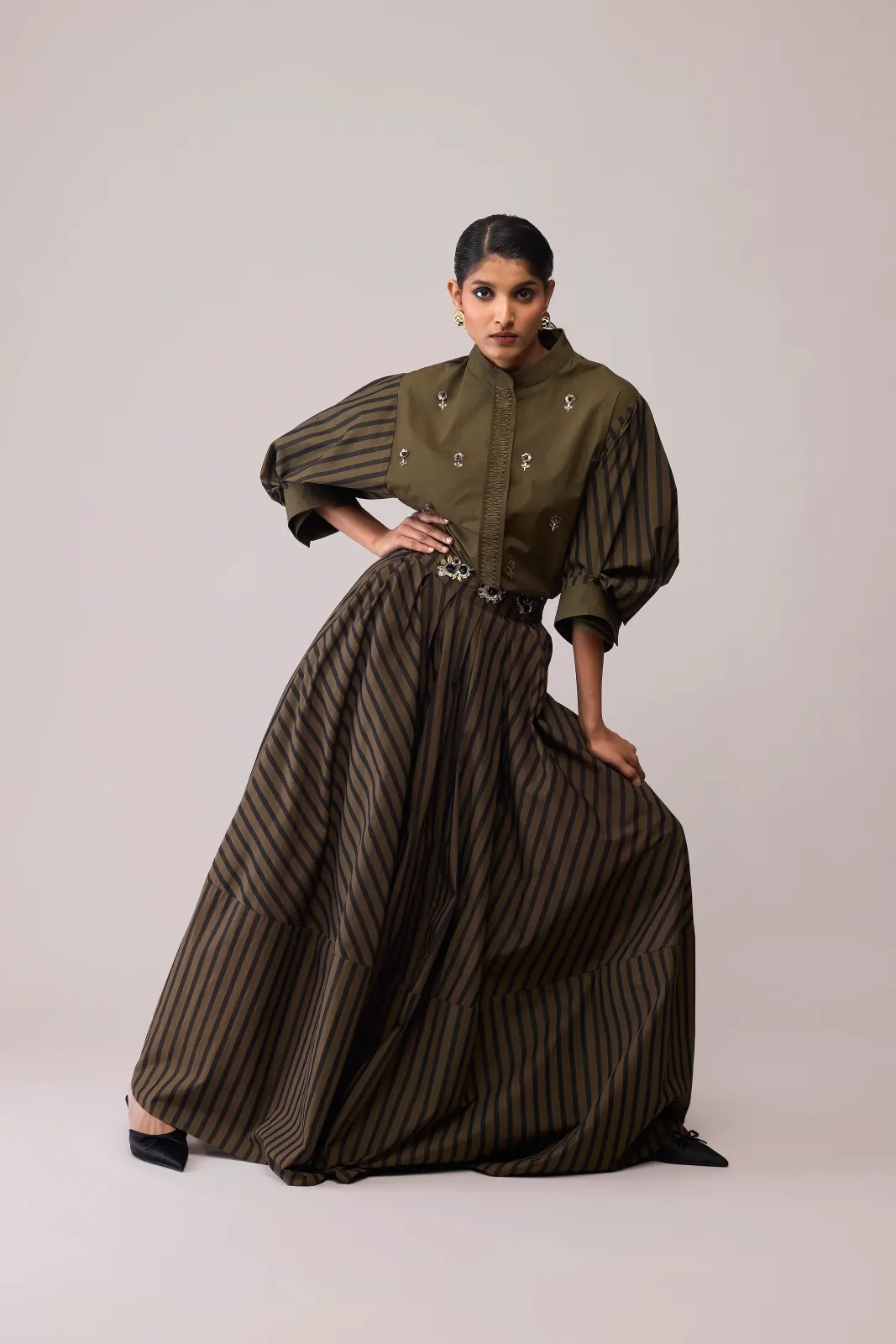 Fleur Skirt - Olive view 4