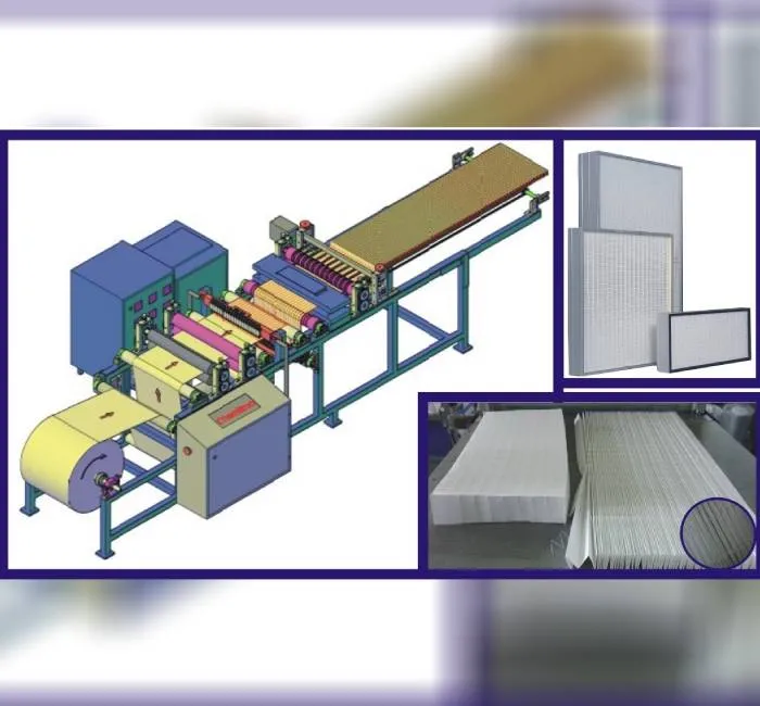 Mini Pleat HEPA filter manufacturing machine