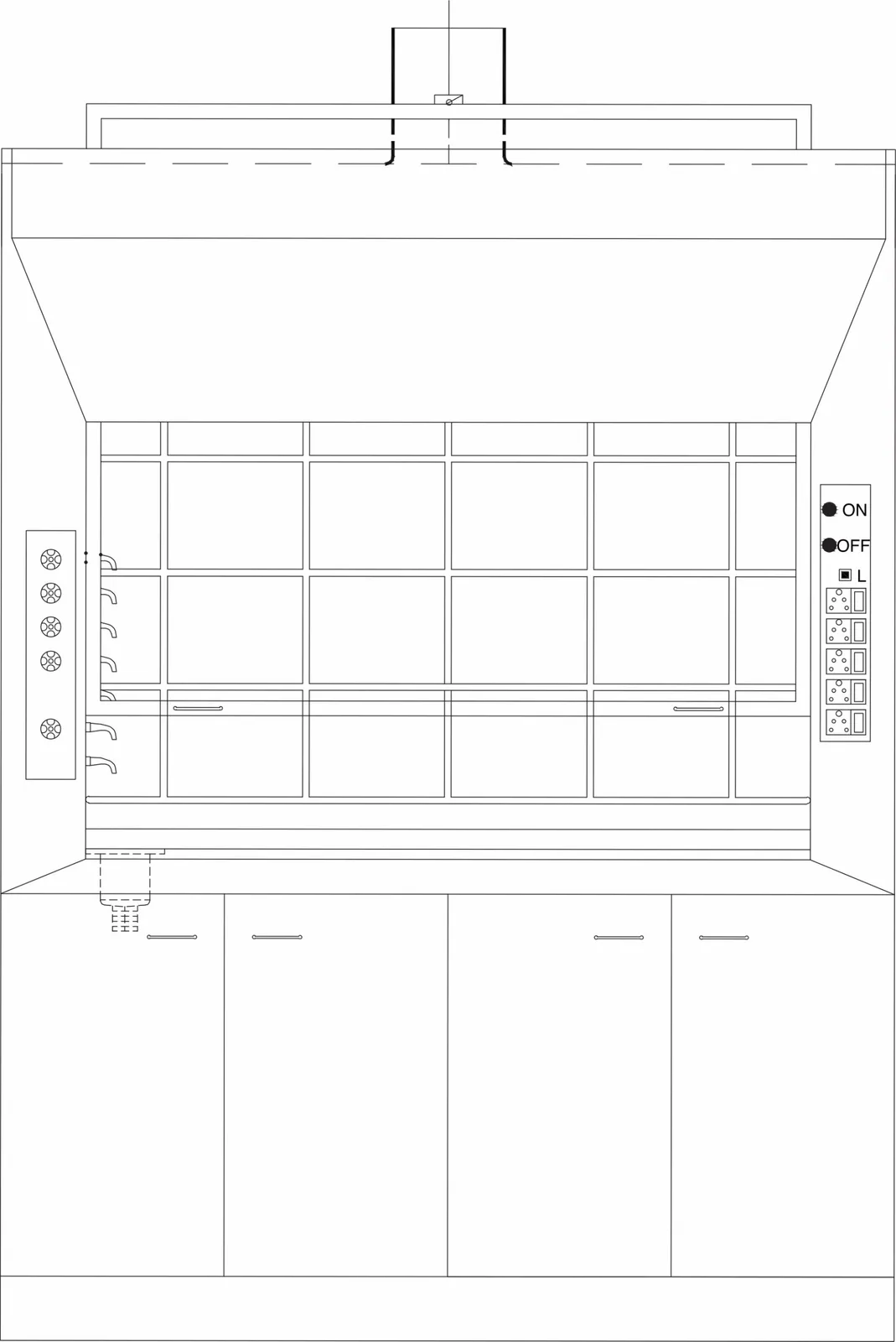Auxiliary Air Laboratory Fume Hood HSN Code: 841490