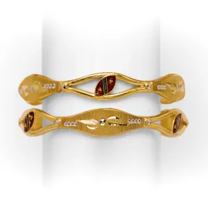22KT/916 STYLISH DESIGNED VAKIYA GOLD KADLI
