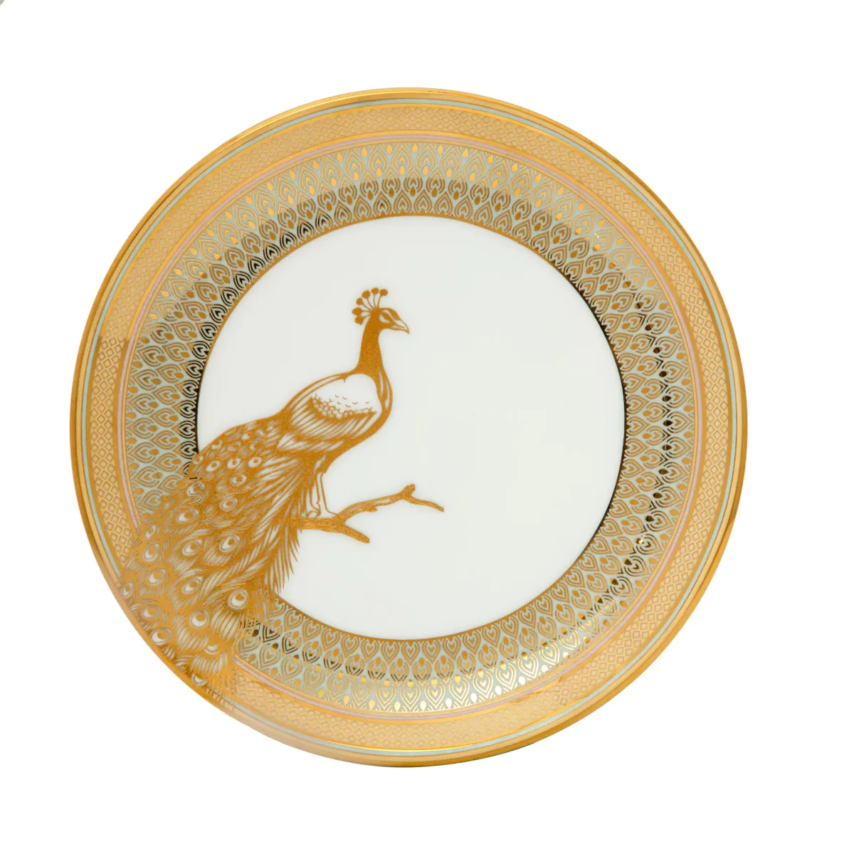 Clay Craft Urmi Ebony Dinner Set of 40 Pcs, Peacock Royale, E601 view 5