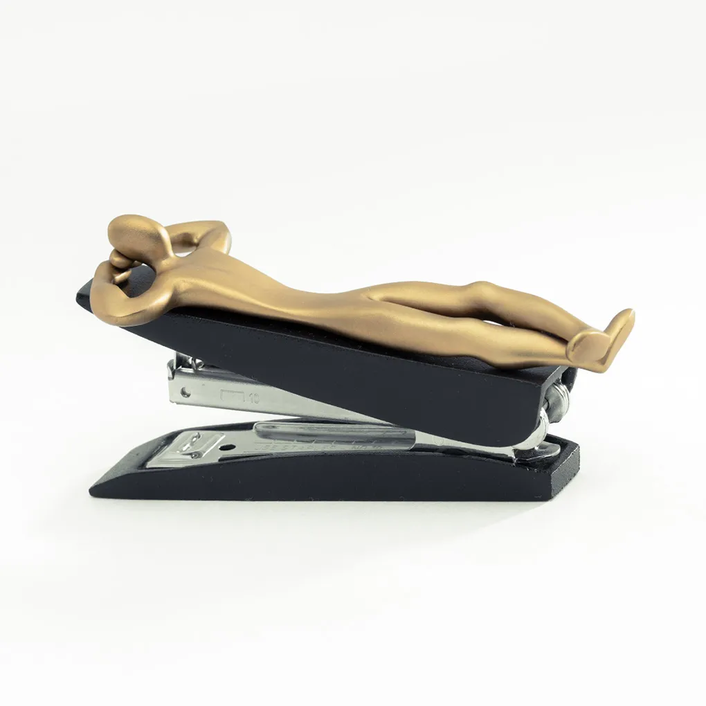 ID STAPLER – Unique Stapler for Office (Burnished Brass)