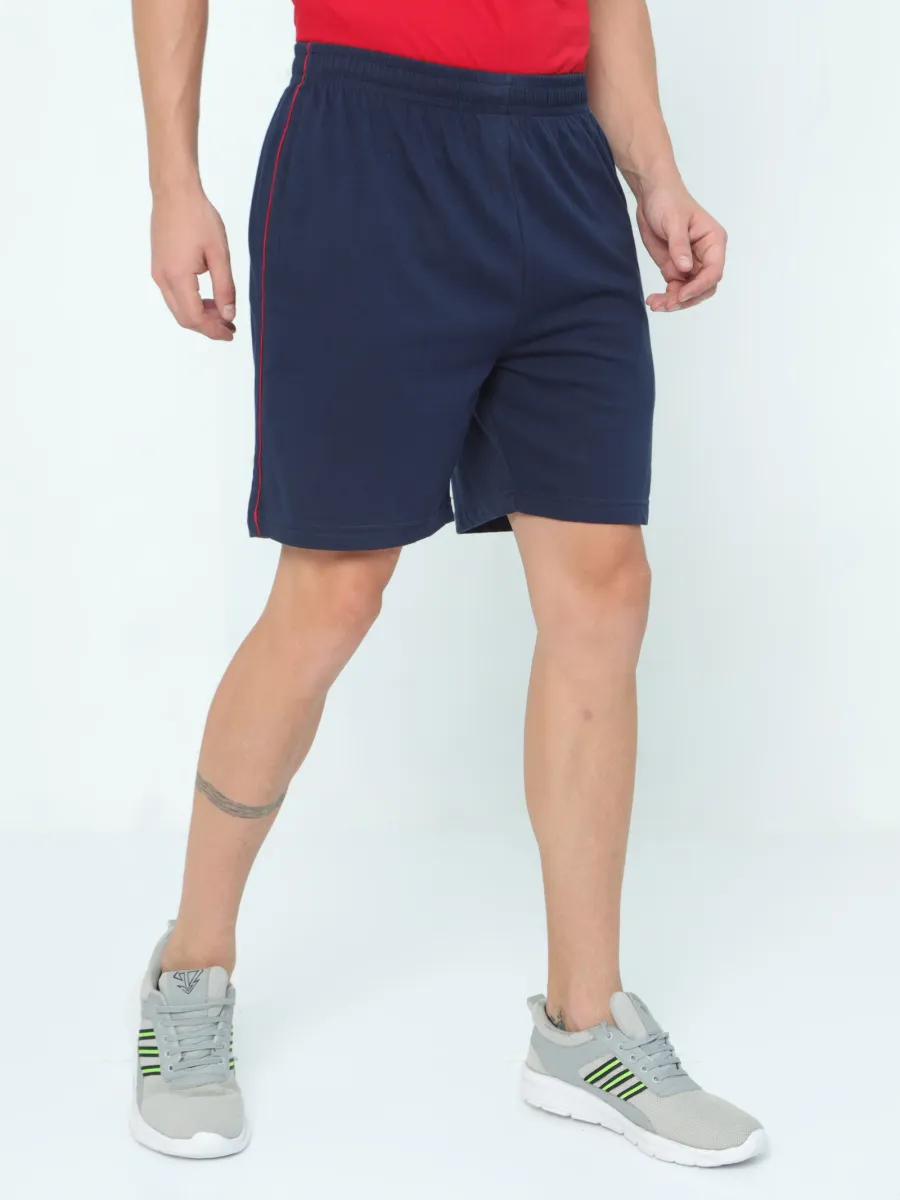 Knit Shorts - (Black , Navy) view 2