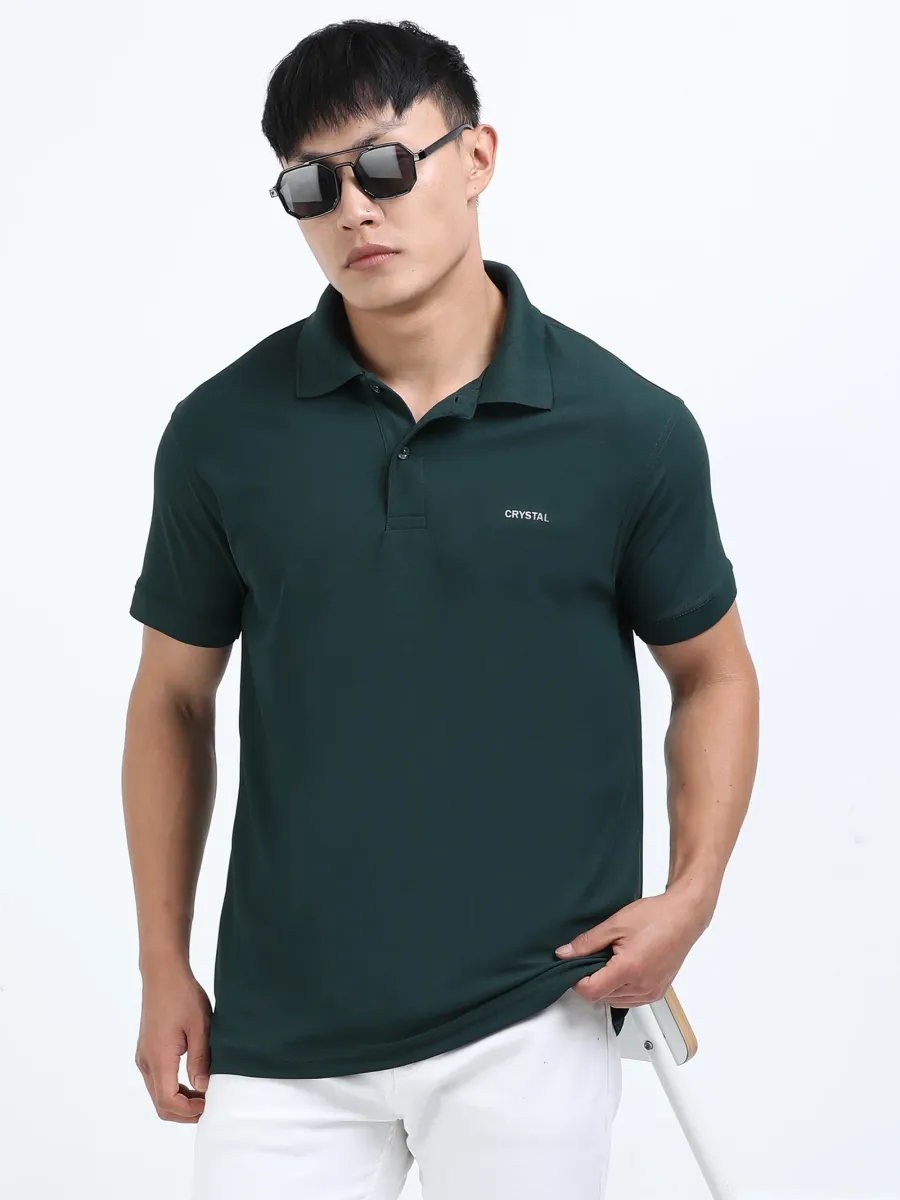 DK 01 Driknit Microfiber Polo Tshirt - Pine Green