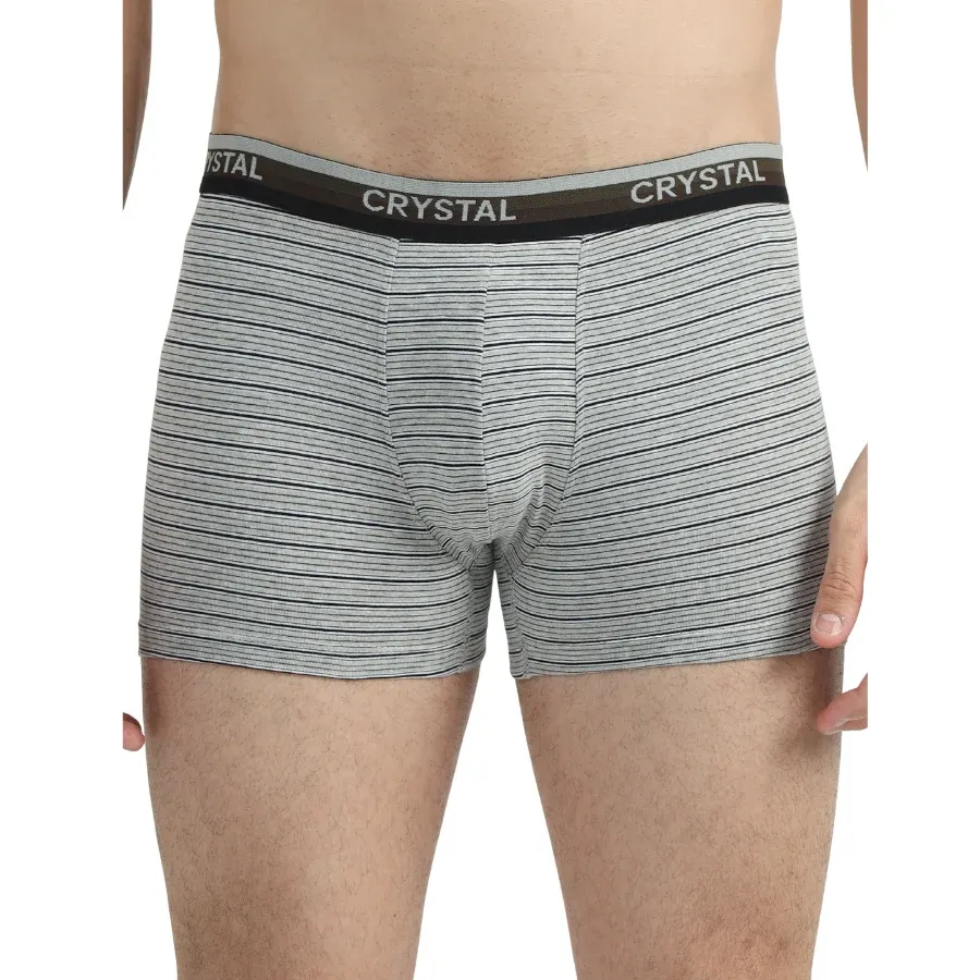 Stripo Cotton Elastane Stretch Trunks - Assorted (Pack of 2) view 2