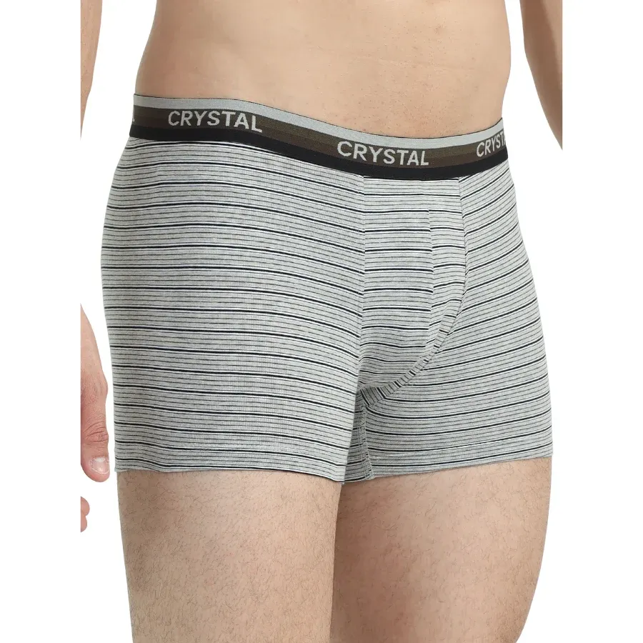 Stripo Cotton Elastane Stretch Trunks - Assorted (Pack of 2) view 4