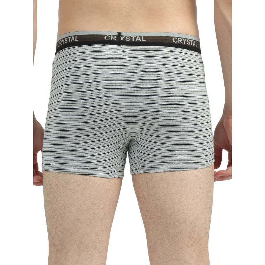 Stripo Cotton Elastane Stretch Trunks - Assorted (Pack of 2) view 5
