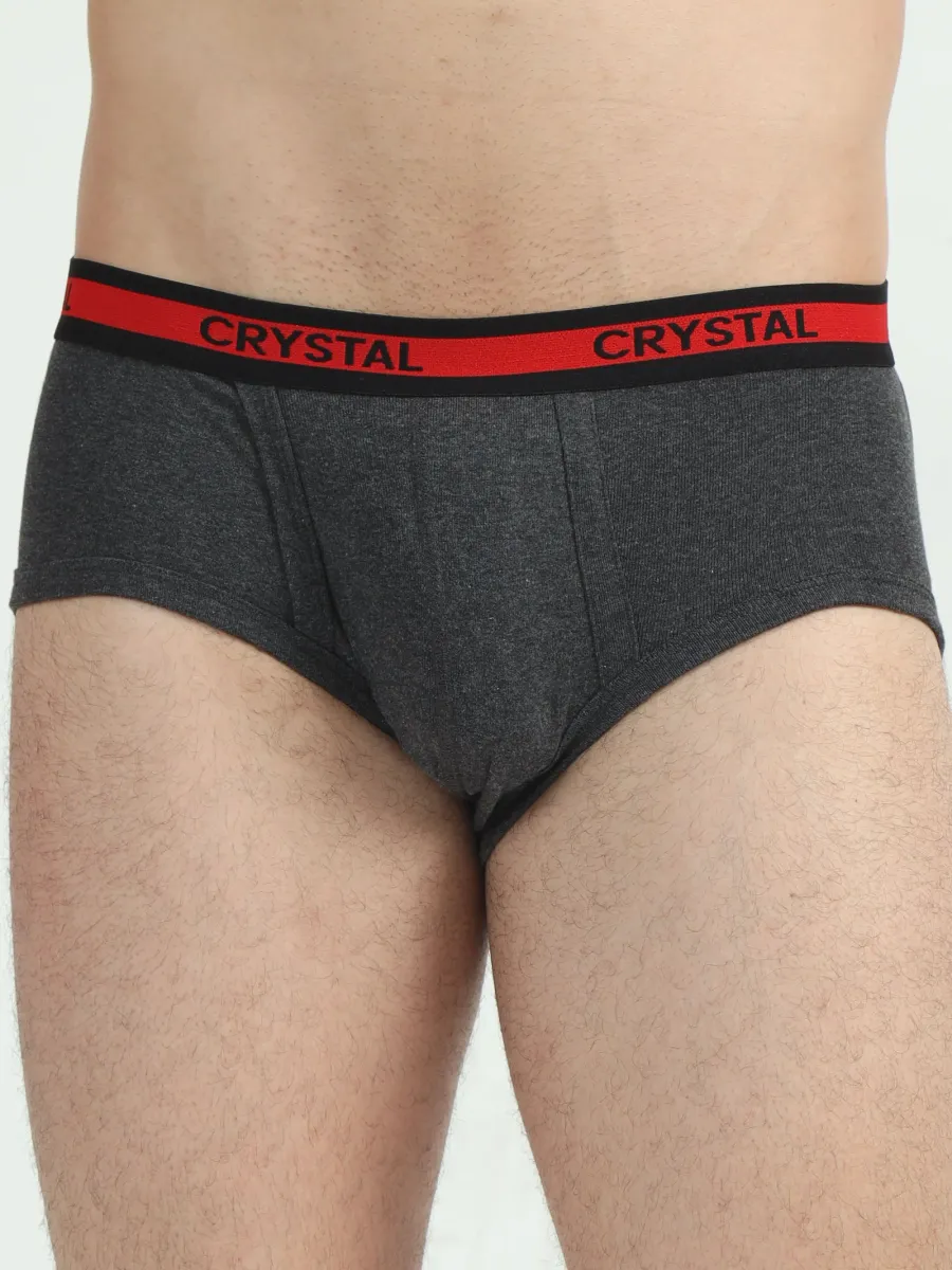 Rib brief - Charcoal Melange view 2