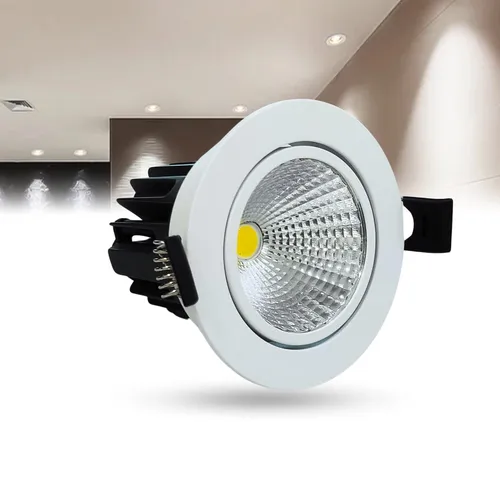12 Watt Round LED COB Light for POP/ Recessed Lighting(Pack of -1 Colour- Natural White)