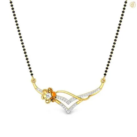 Diamond Mangalsutra (A11)18k