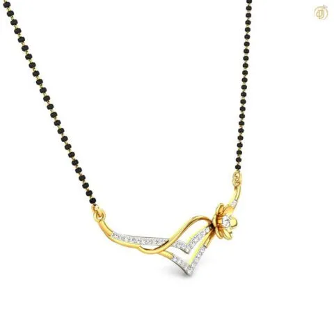Diamond Mangalsutra (A11)18k