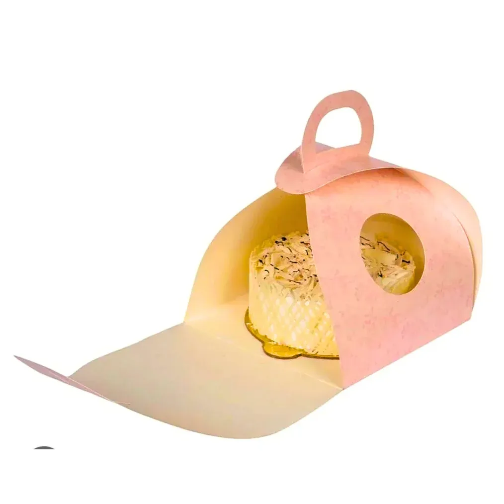 Folding Cake Box with PVC Window - Deenee Packaging