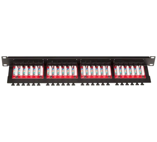 Digisol Channel SCS Patch Panel 24 Port, Cat5e UTP, 90 Degree- DGC-PP5U2L-1B
