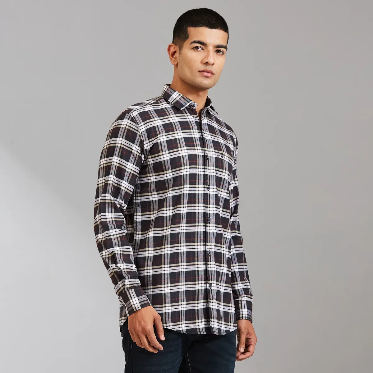 Duke Men Slim Full Sleeve Cotton Shirt (SD5CKBAQ) view 4