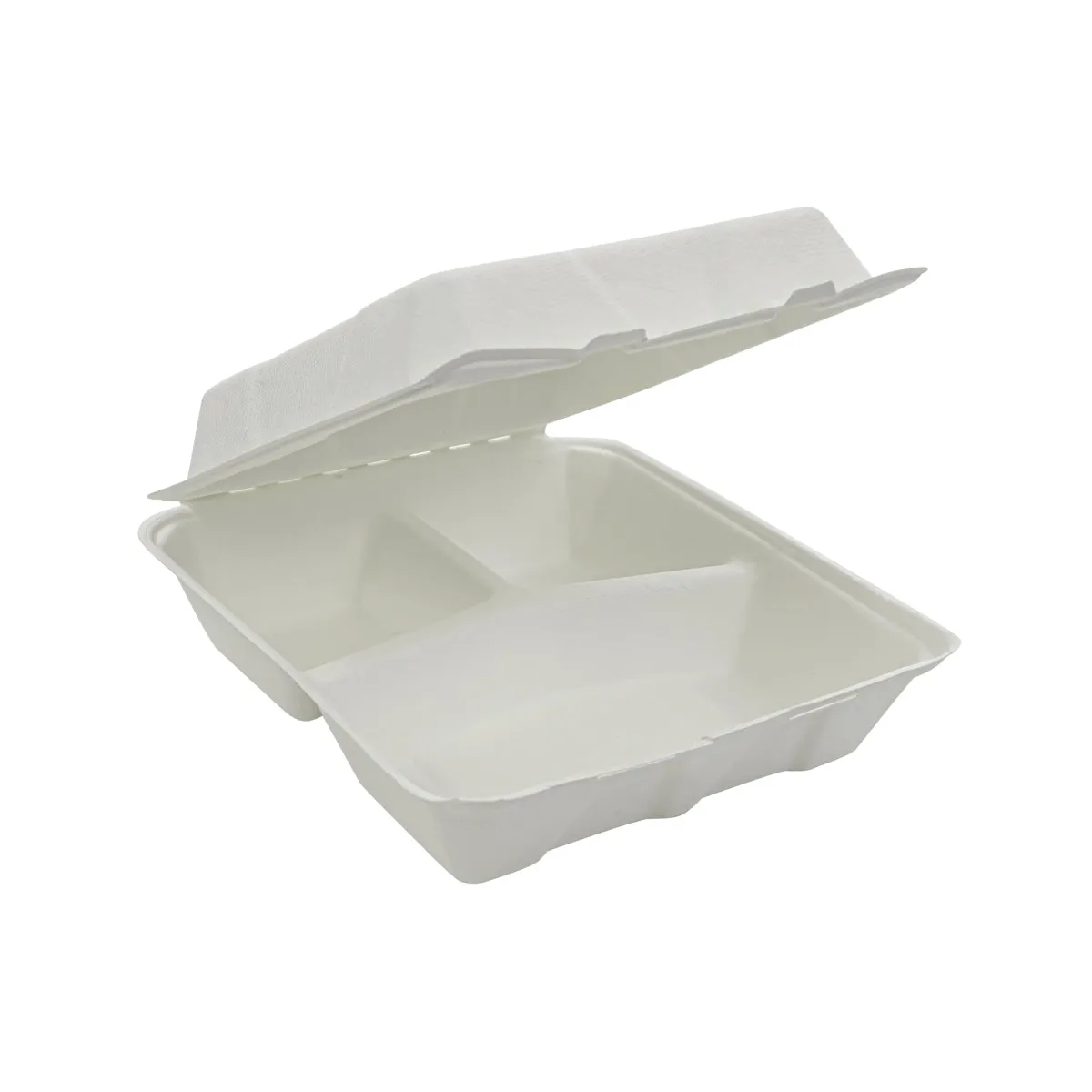 Clamshell Box 9x9 inches 3-Compartment