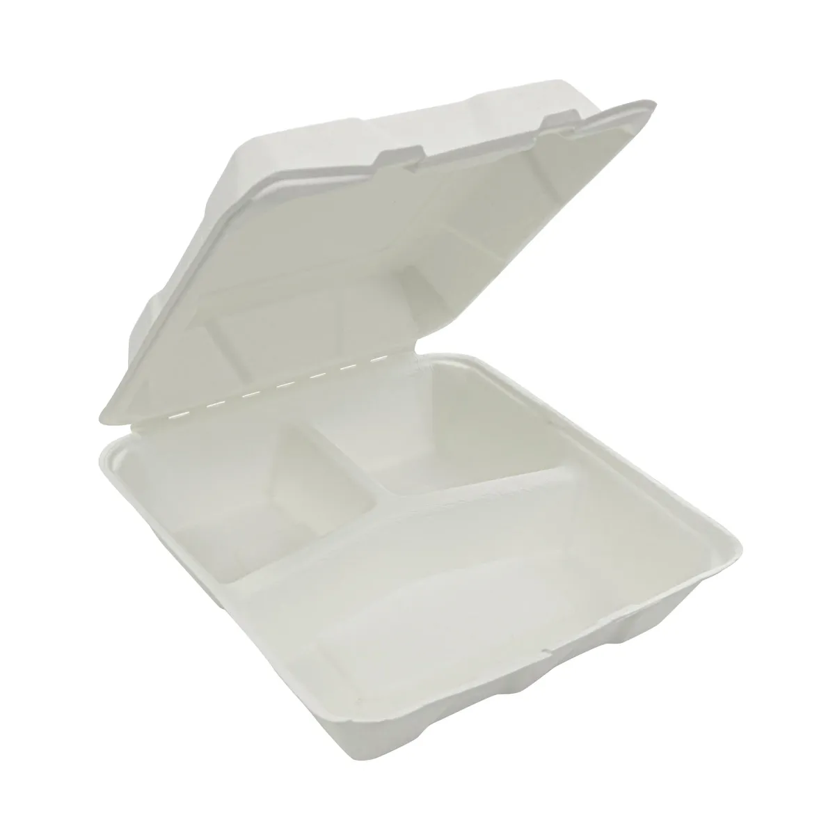 Clamshell Box 9x9 inches 3-Compartment