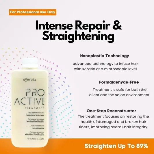 Proactive Professional Nanoplastia Treatment Kit | Non Eye Burning Formula | Formaldehyde Free view 2
