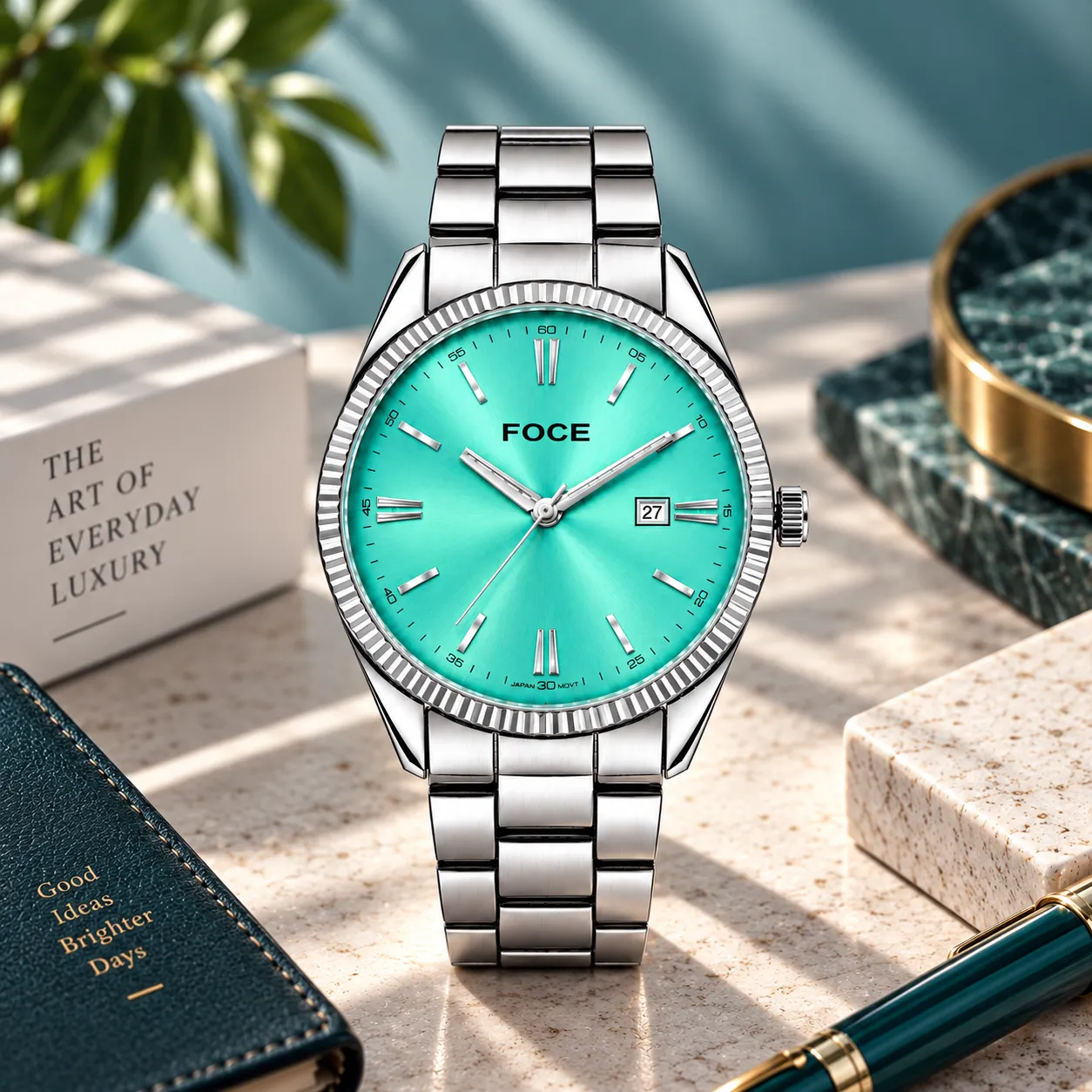 Turquoise Luxury Men's Watch
