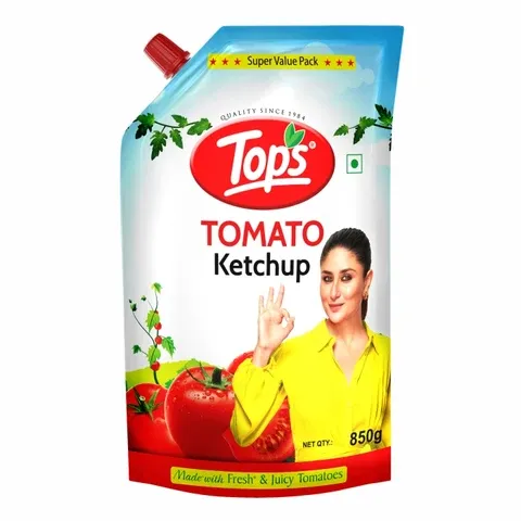 TOPS Tomato Ketchup Pouch - 850g. Spout Pack view 3