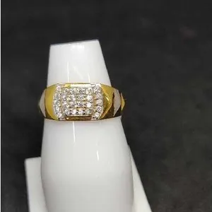 916 Men's fancy gold ring
