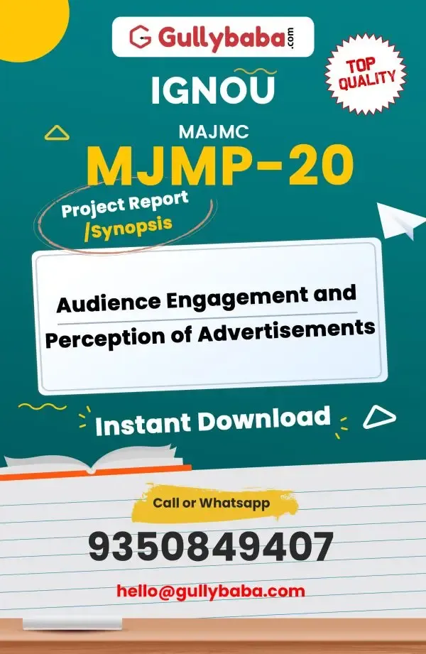 AUDIENCE ENGAGEMENT AND PERCEPTION OF ADVERTISEMENT