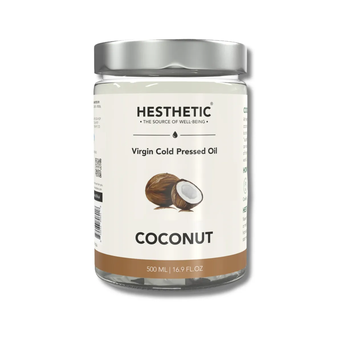 Premium Cold Pressed Coconut Oil Jar 500 ML
