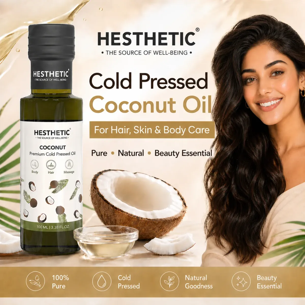 Premium Cold Pressed Coconut Oil view 2