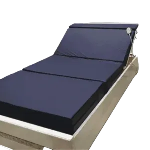 Motor Recliner Hospital Bed With Black Mattress