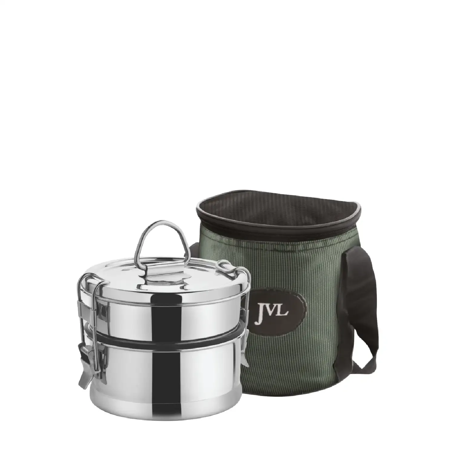 Customisable Name Round Leak Proof Lunch Box (Two Tier)