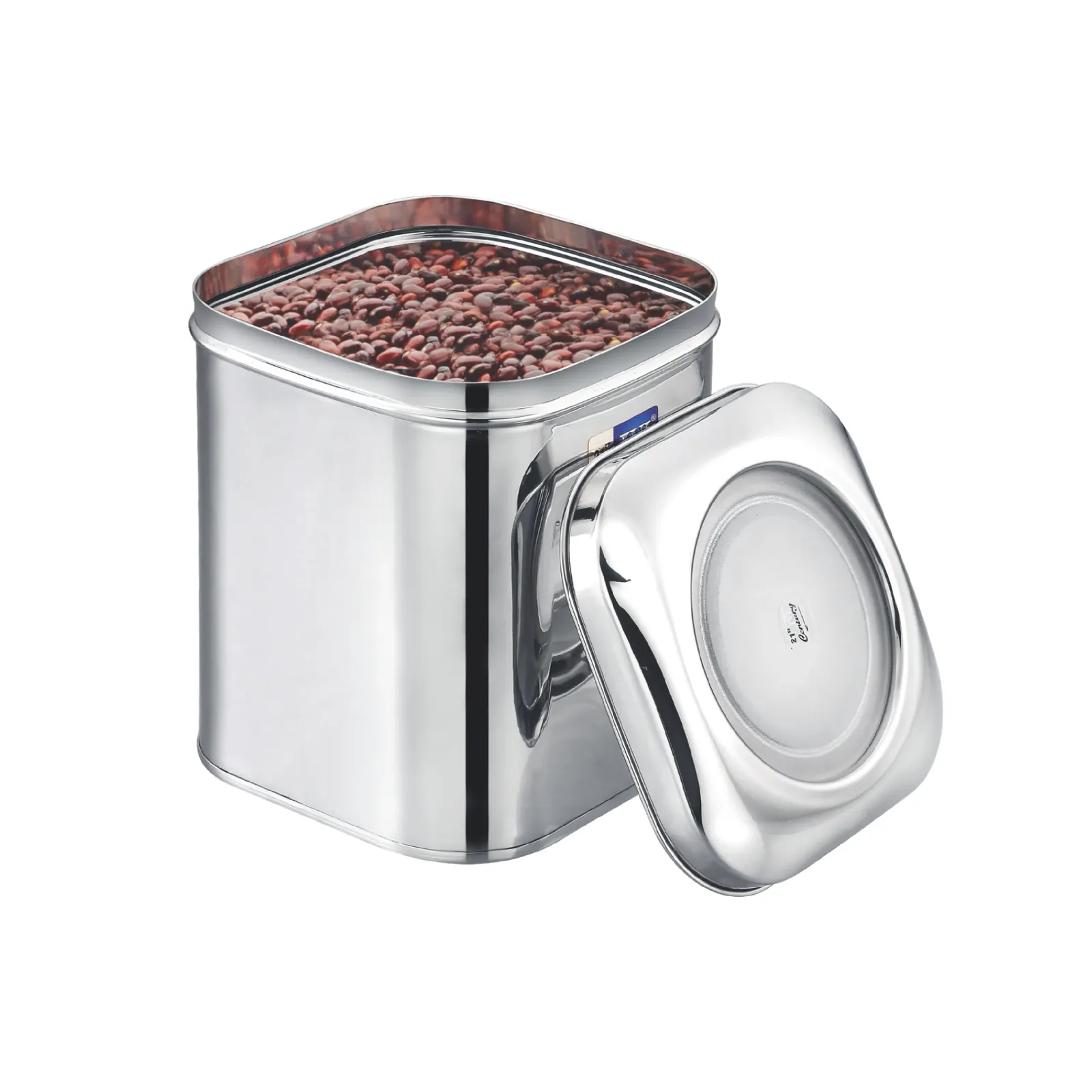 Stainless Steel Square Tin Storage Container