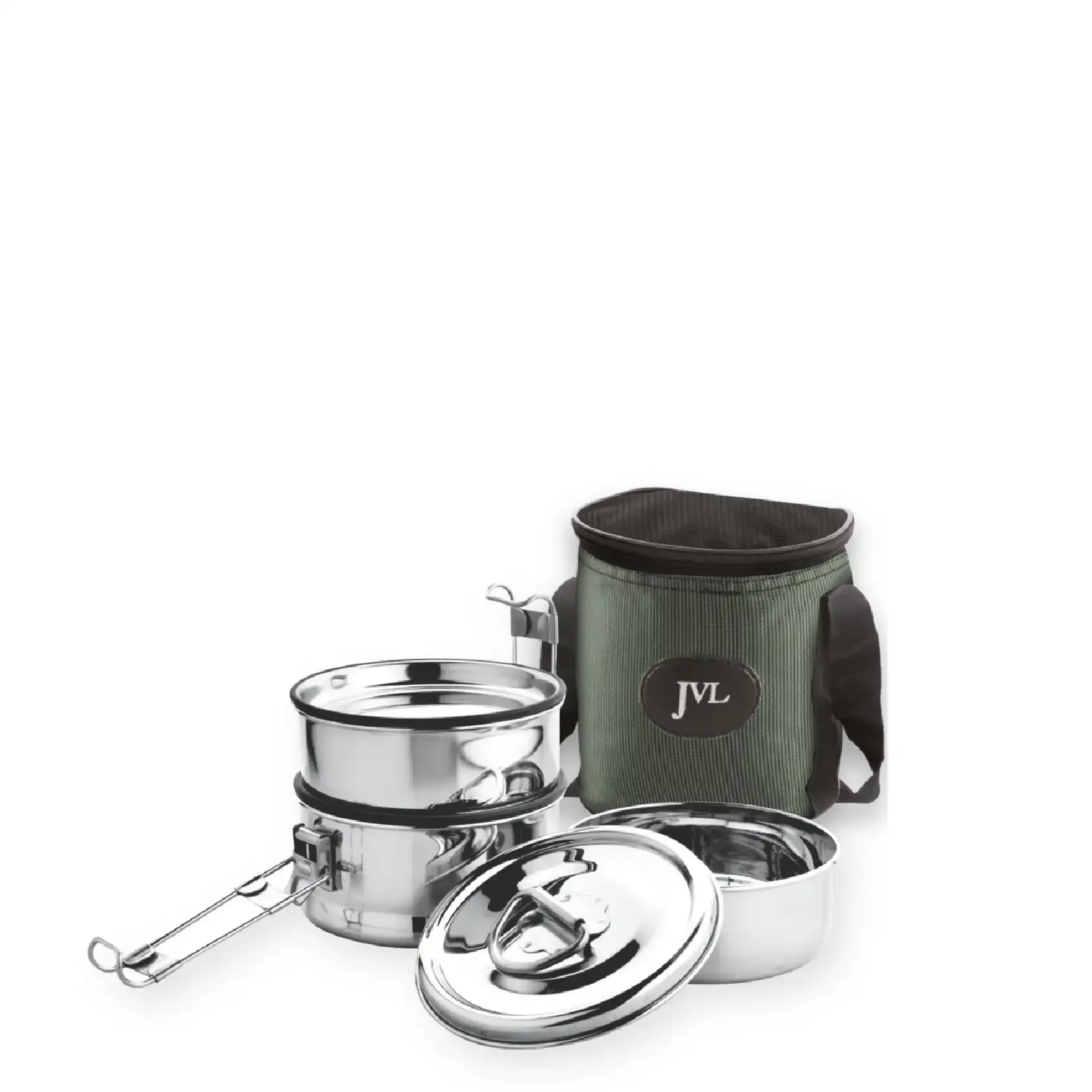 Customisable Name Round Leak Proof Lunch Box (Three Tier)