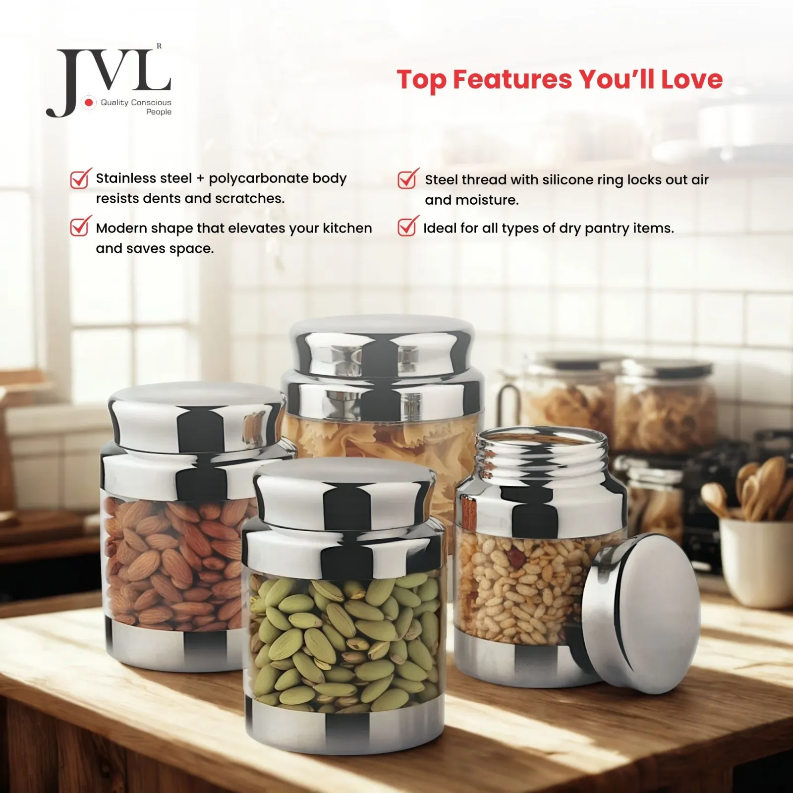 Classic Canister Combo Set of 4 view 4