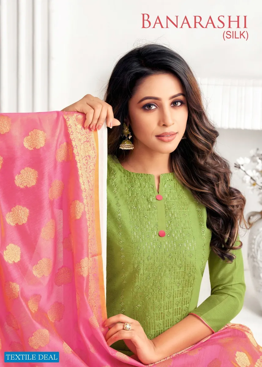 Kapil Tex Banarashi Silk Wholesale Dress Material view 8