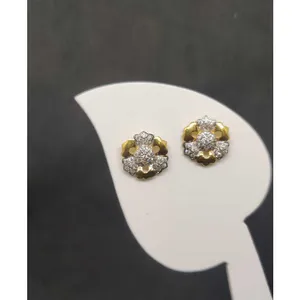22k ladies round earring