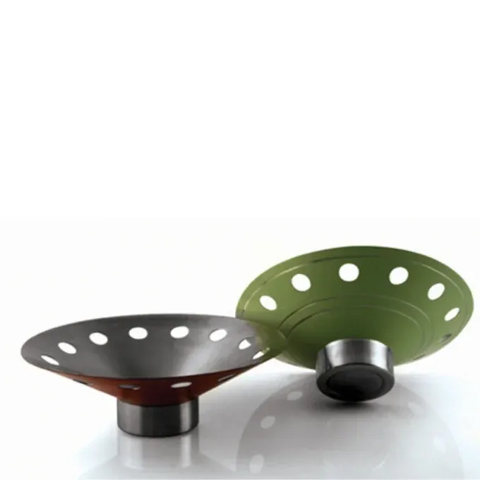 Colored Fruit Bowl with a Base and Round Cutting