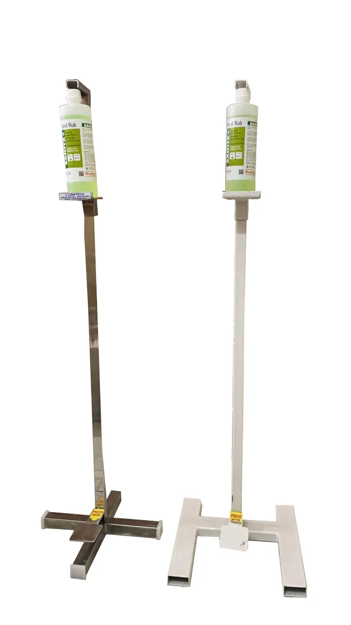 MS / SS Foot Pedal Sanitizer Stand